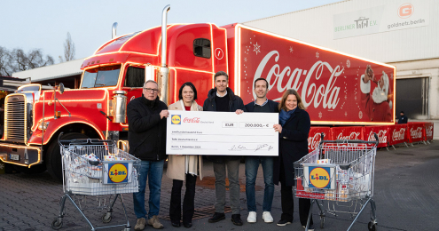 Coca-Cola Lidl Spende Tafel